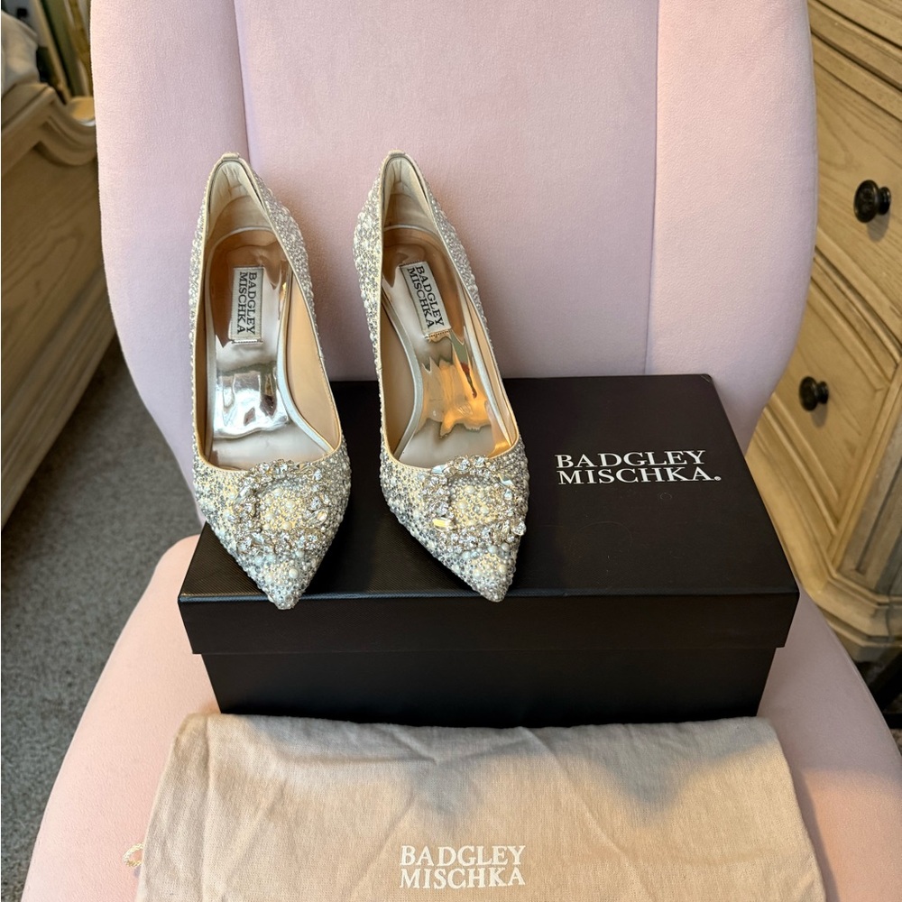 Badgley Mischka Cher II Women's Rhinestone High Heels